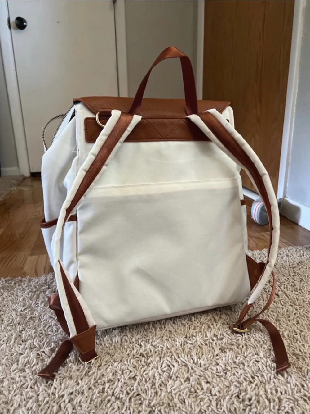Classic Diaper Bag II - Heritage by Freshly Picked white
